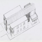 Progetto e D.L. per la costruzione di casa bifamiliare di mq.400 a Casaglia (FE). (1986)