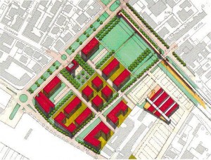 Progetto di fattibilità per la redazione di un Piano Particolareggiato di Iniziativa Pubblica soggetto a programma integrato di intervento sull'area di proprietà comunale di via Darsena  (ex M.O.F). (1996)