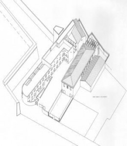 Progetto di fattibilità per il recupero e riqualificazione urbanistica di fabbricati dismessi ad uso industriale da adibirsi ad uso residenziale e terziario, in Ferrara via Bologna sottomura Porta Paola. (1996)