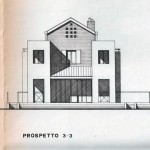 Progetto e D.L. per la costruzione di casa bifamiliare di mq.720 a Pontegradella (FE). (1988)