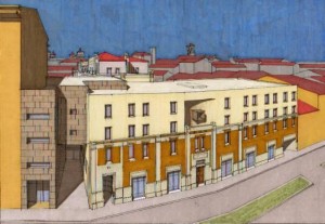 Progetto definitivo di recupero ed ampliamento di Palazzo Panfilio, in Ferrara C.so Isonzo. (1999)