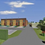Progetto preliminare per la realizzazione di residenze a schiera a Casaglia - FE. (2007)