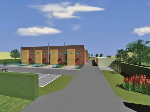 Progetto preliminare per la realizzazione di residenze a schiera a Casaglia - FE. (2007)