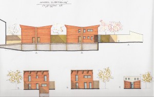 Studio di fattibilità per complesso immobiliare a destinazione residenziale a Ferrara. (2008)