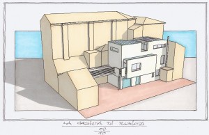 Progetto di ampliamento di edificio residenziale monofamiliare a Ferrara. (2010)