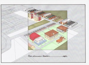 Progetto preliminare per la partecipazione al bando del Comune di Ferrara per l’ammissione al 1° POC di area consolidata e urbanizzabile, a Ferrara loc. Porotto (2011)