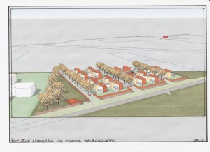 Progetto preliminare per la partecipazione al bando del Comune di Ferrara per l'ammissione al 1° POC di area a Malborghetto (FE). (2011)