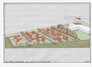 Progetto preliminare per la partecipazione al bando del Comune di Ferrara per l'ammissione al 1° POC di area a Malborghetto (FE). (2011)