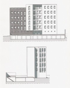 Studio di fattibilità di intervento residenziale di 70 alloggi a Lodi per la società Revelino. (2001)