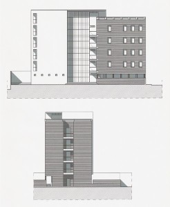 Studio di fattibilità di intervento residenziale di 70 alloggi a Lodi per la società Revelino. (2001)