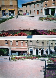Progetto definitivo ed esecutivo per la sistemazione  di piazza della Repubblica a Migliarino, per il Comune di Migliarino (Fe). (1999)