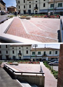 Progetto definitivo ed esecutivo per la sistemazione  di piazza della Repubblica a Migliarino, per il Comune di Migliarino (Fe). (1999)