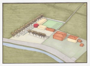 Progetto preliminare per la partecipazione al bando del Comune di Ferrara per l'ammissione al 1° POC di area all'interno del Parco Bassani (FE). (2011)